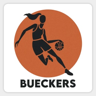 Bueckers Basketball Silhouette Sticker